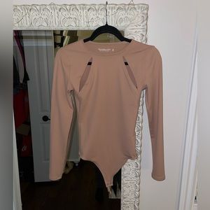 Abercrombie Long-Sleeve Cutout Bodysuit